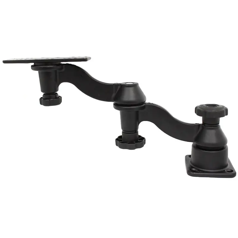 Ram Mount Double 6" Swing Arm With 6.25" X 2" Rectangle Base And Horizontal Mounting Base [Ram-109H-1U] 1