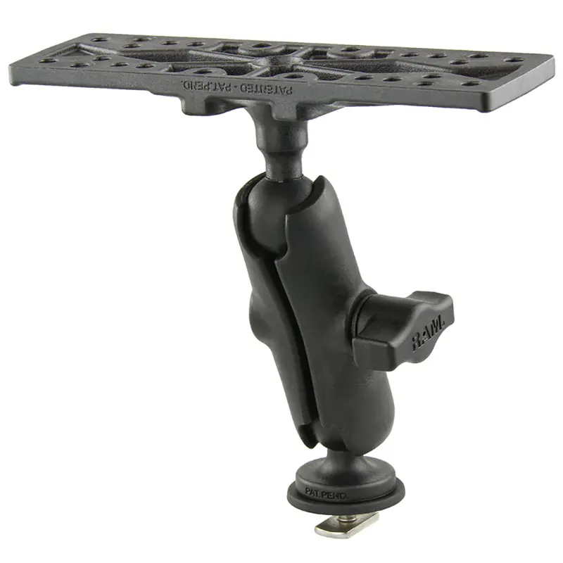 Ram Mount Ram Composite 1" Ball Mount With 6.25" X 2" Rectangular Plate  Track Ball Base [Rap-B-111B-354-Tra1u] 1