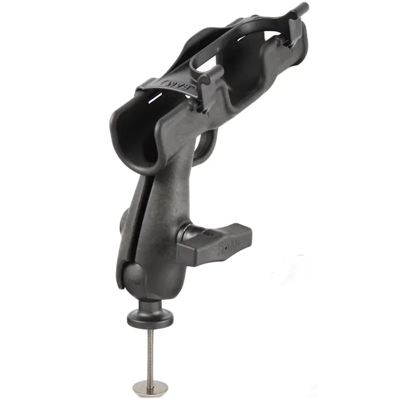 Ram Mount Ram-Rod 2007 Fly Rod Jr. Fishing Rod Holder W/5 Spot Mounting Base Adapter [Rap-341-5] 1