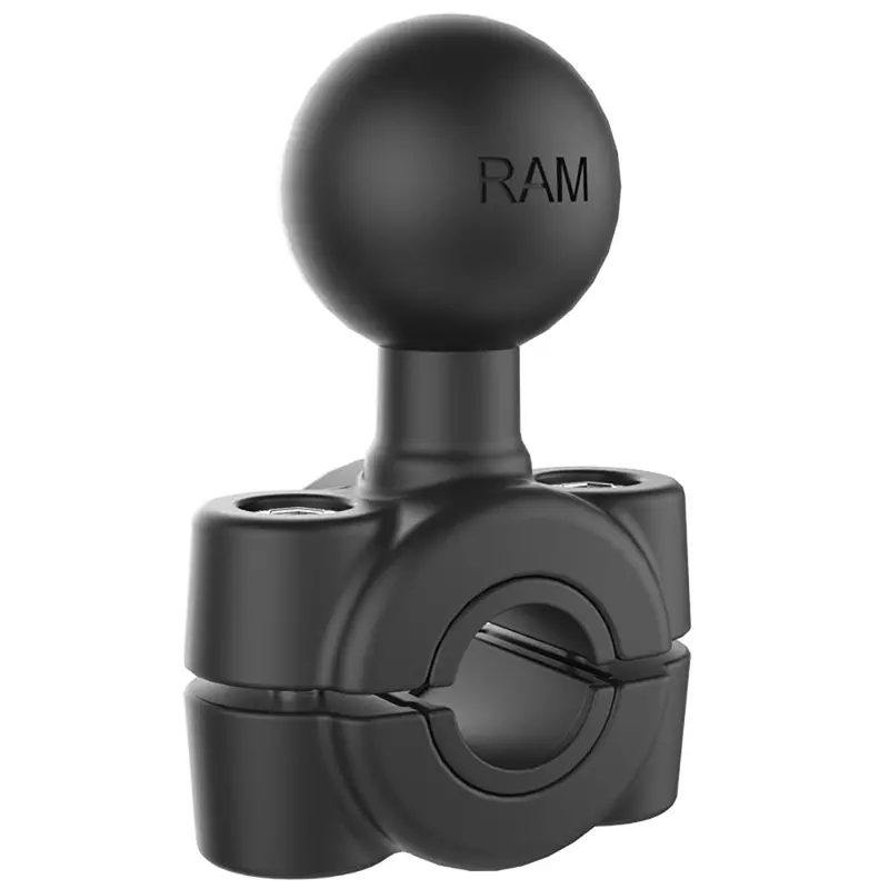 Ram Mount Torque 3/8" - 5/8" Diameter Mini Rail Base W/1" Ball [Ram-B-408-37-62U] 1