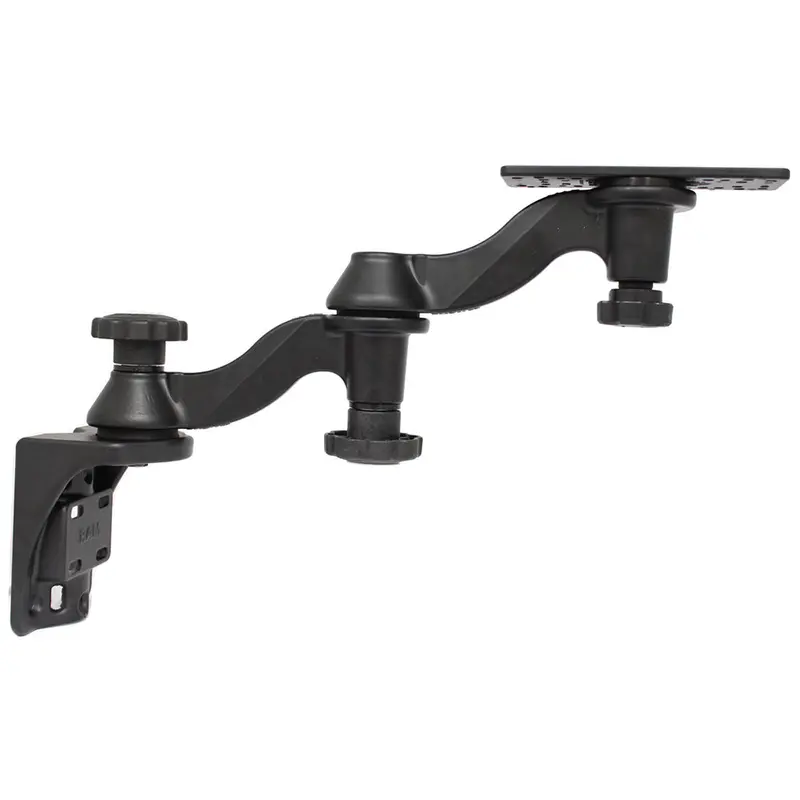 Ram Mount Vertical Double 6" Swing Arms W/6.25" X 2" Rectangle Base & Vertical Mounting Base [Ram-109V-1U] 1