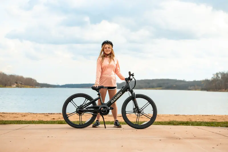 Rambo | E-Bike | Model Kid's 24" Chameleon | 250W Rear Hub Motor | 24V 10.5Ah Integrated Battery | Up To 15 Miles Range | Speed Up-To 17 Mph | For Kids Ages 9–14 1