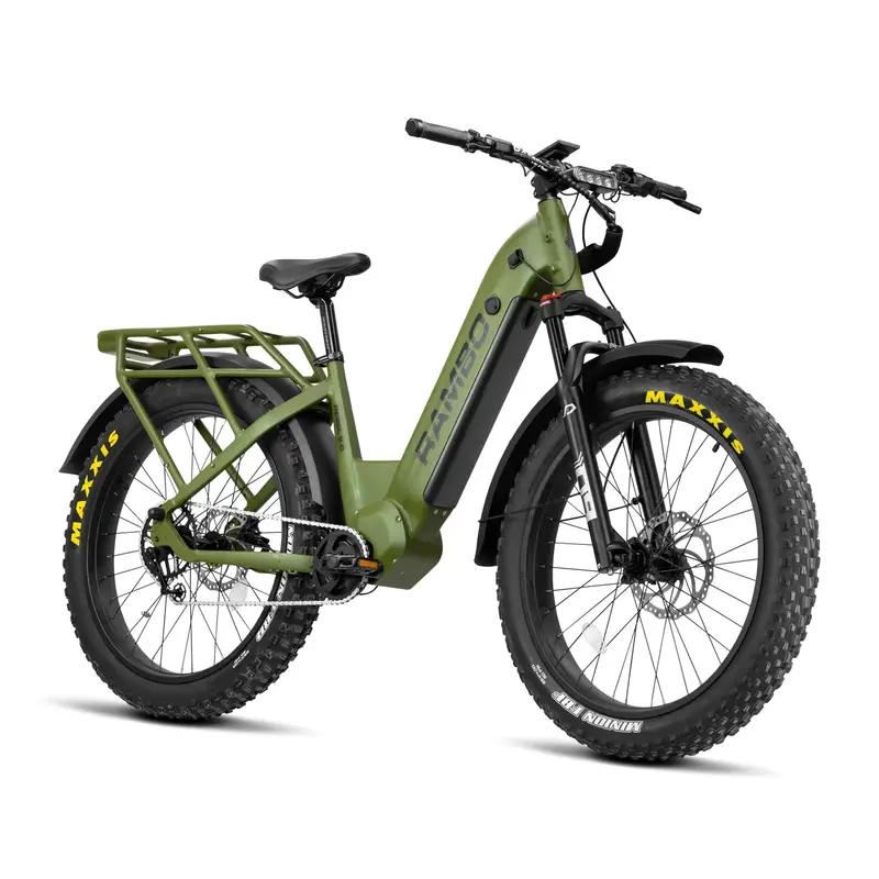 Rambo Electric Bike | Rebel 2.0 Ss (Single Speed) | 1000W Bafang Mid-Drive Motor | 48V 15Ah Battery | Up To 32 Miles Range | For Off-Road Adventures 1