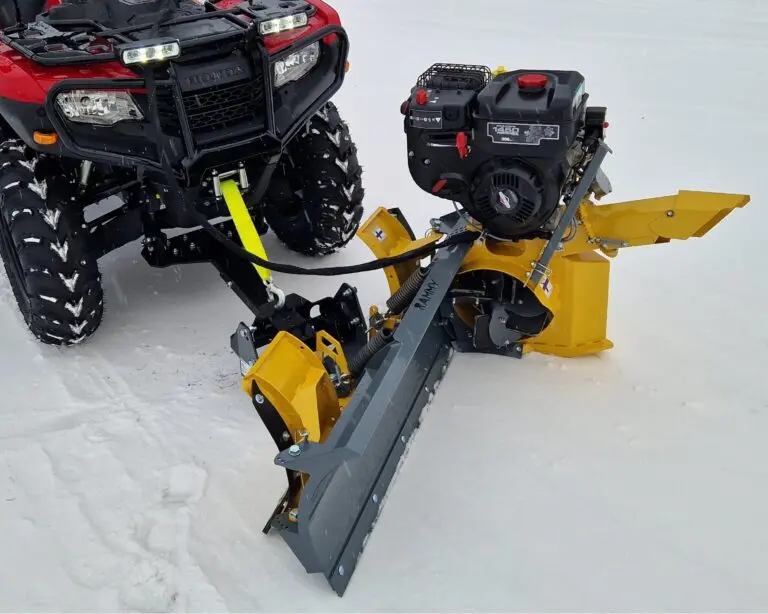 Rammy Thrower Plow Atv (Plow + Snow Thrower Combo) | Working Width 46" | Snow Throwing Distance 49' | Tank Volume 3.0L | Horsepower 9.5 Hp | For Atvs 1