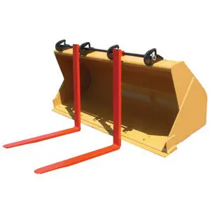 Rankin Rod-Mounted Bucket Forks Model 11000Univ | 11,000 Lbs Capacity Bucket | 48" Forks Length | For Tractor 1