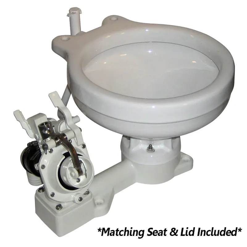 Raritan Fresh Head - Fresh Water Flush - Manual - Marine Size - Left Hand Operation [25M00l] 1