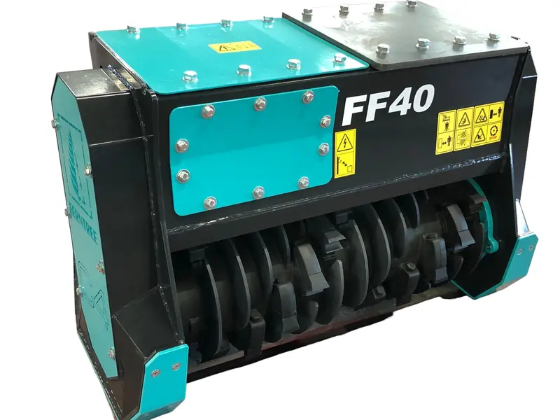 Remet Excavator Mulcher | Model Ff40 With Fixed Tool Rotor | Working Width 40" Inches | For 5–13 Ton Excavators 1