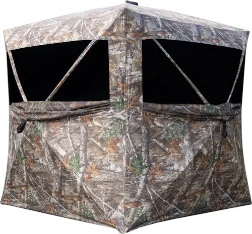 Rhino Ground Blind Rb140 3-Man - 58"X58" Floor 150D Rt Edge 1