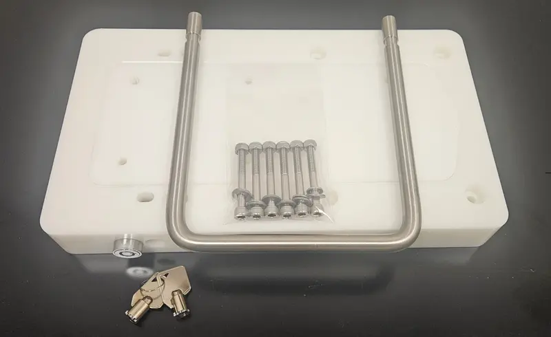 Rhodan Locking Quick Release Bracket White 2 Pcs. All Motors Built After January 2022 1