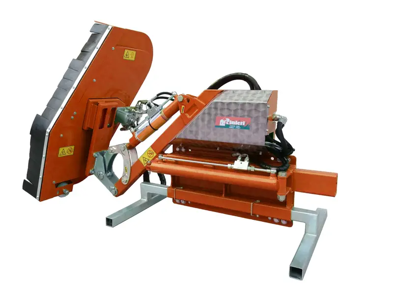 Rinieri Bre-C Hedge Cutter With Blades On Bush Cutter Arm | Cutting Width 39" For Front Loader 1