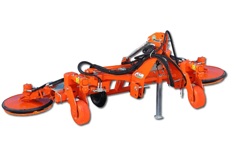 Rinieri Double In And Out Mowing Wheel On Bio-Dynamic Duo Frame | Row Width 79"-142" Inches |For Tractor 1