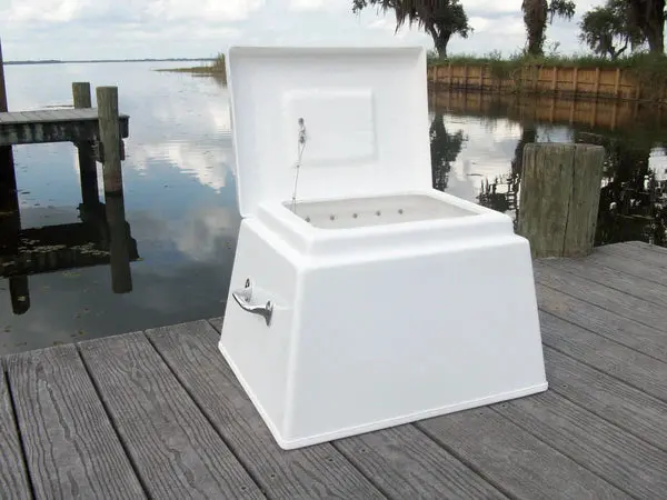 Rio Marine Customs | Cockpit Step Box | Model Cms01/L | 20" W X 16" D X 13" H | Practical Storage | For Boat 1