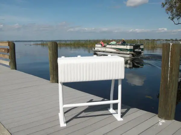Rio Marine Customs Sea-Line Deluxe Leaning Post | Model Sllp32-Rh | Rod Holders | 32" W X 18" D X 34" H | Functional And Stylish Seating | For Boats 1