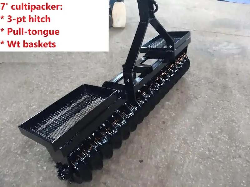 Ripping It Outdoors 7' Cultipacker | Width 84" | 30–45+ Hp | 3-Point Or Pull Type Or Quick Attach | For Tractors 1