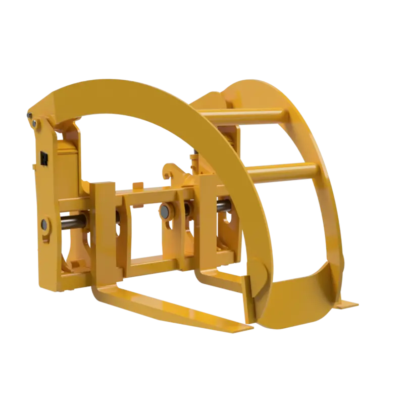 Rockland 90" Width Lf Log Forks And Grapple With Adjustable Floating Tines For Loaders 1