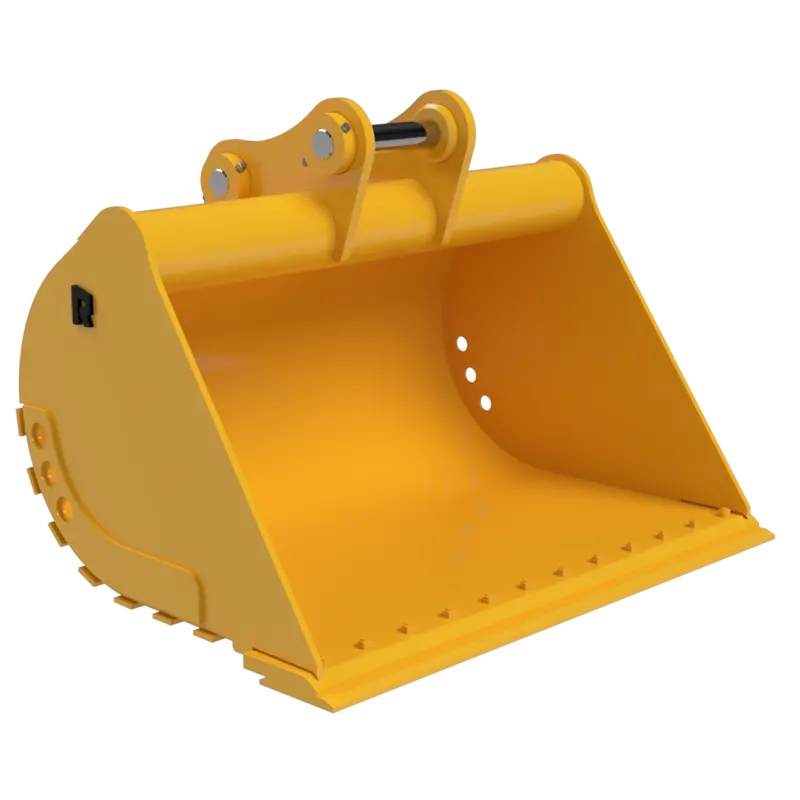 Rockland Ditch Cleaning Bucket | Wide And Shallow | Reversible Bolt-On Cutting Edges | For Excavators 1