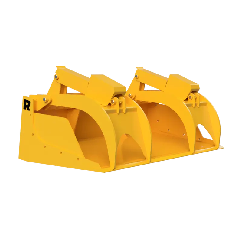 Rockland Heavy Duty Grapple Bucket | High-Strength Steel | Cylinder Rating 4,000 Psi | Horsepower Compatibility 65-75 Hp | For Skid Steers 1