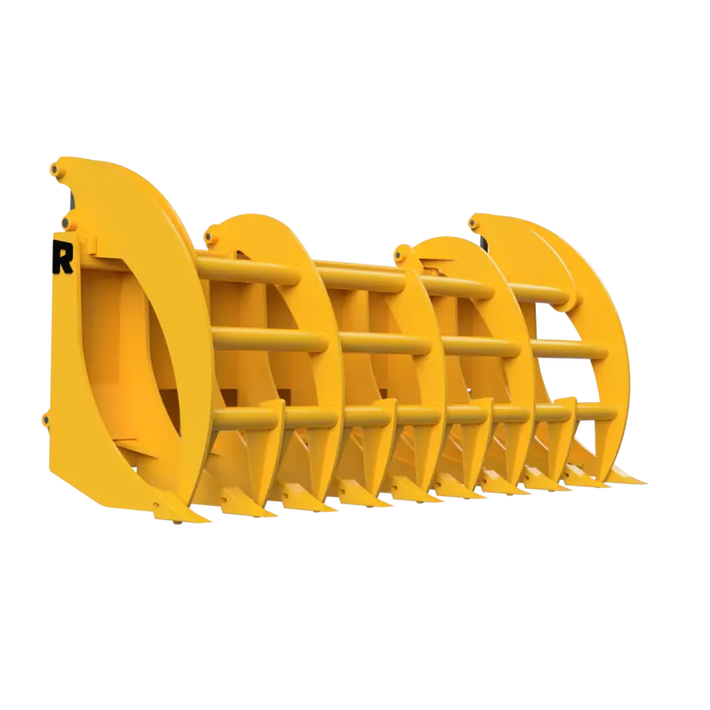 Rockland Severe Duty Grapple Rake | 2"Inch Bore Cylinders | Wide Clamp Grapple | For Skid Steer 1