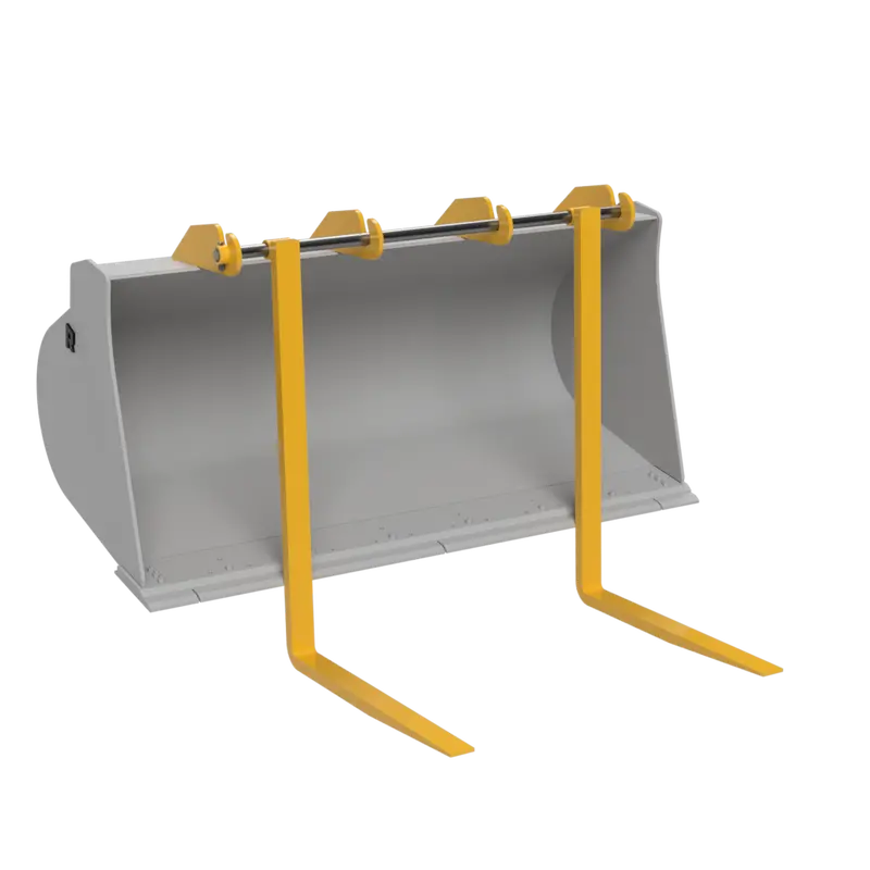 Rockland Shaft Mounted Bucket Fork | Tine Sizes 1.5 X 34 To 2.5 X 72 Inches | Capacities Up To 54,000 Lbs | For Loaders & Skid Steer 1