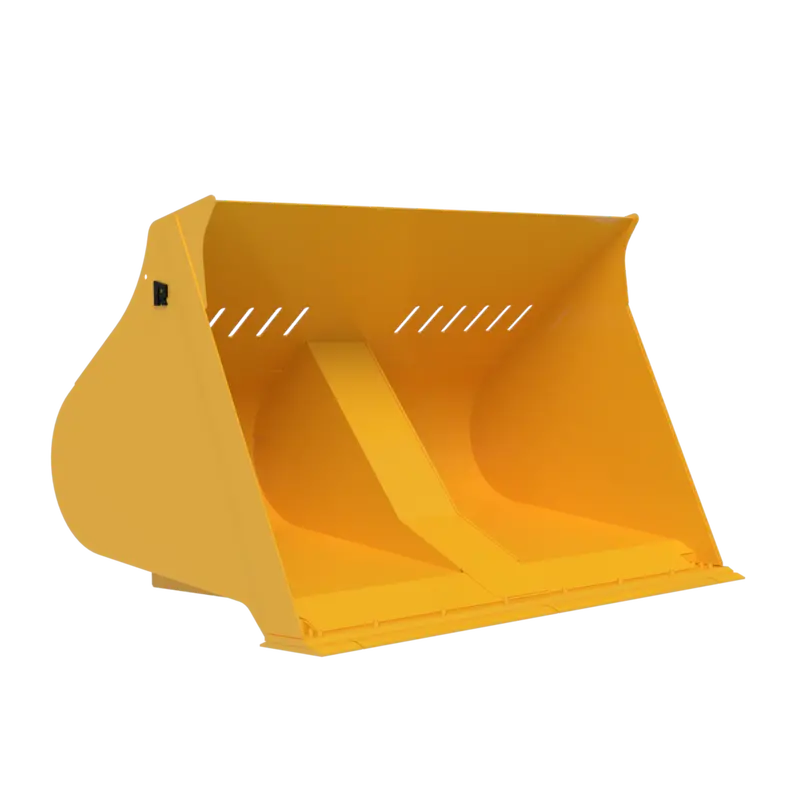 Rockland Single Cylinder Rollout Bucket | Machine Straight Tip Load 12.8K To 58K Lbs | Capacity 3-13 Cubic Yard | For Loaders 1