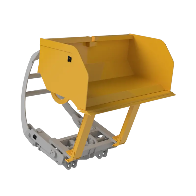 Rockland Slip-On High Dump Bucket With Bolt-On Cutting Edges For Loaders 1