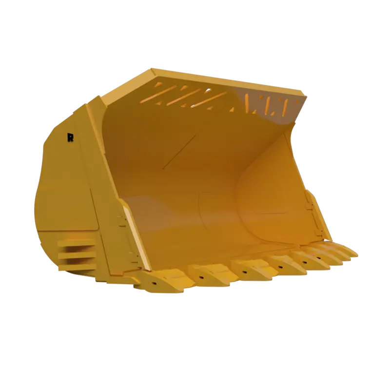 Rockland Super Duty Quarry Bucket | Heavy-Duty Built-In Spill-Guard | Bolt-On Skid Shoes | For Loaders 1