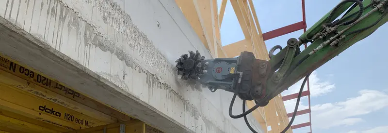 Rockzone Rock And Concrete Grinder Attachment | Models G50, G60 & G125 | Width 41" To 59" | 40 To 150 Ton | For Excavators 1