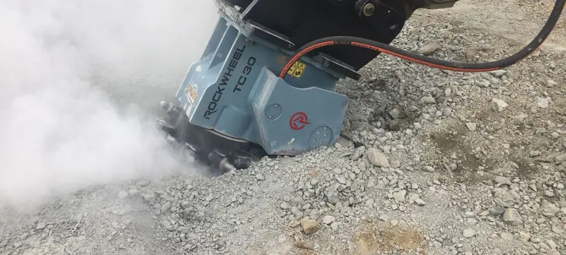 Rockzone Rockwheel Trench Cutter | Model Tc 20 & Tc 30 | Drum Width 26" & 27" | Machine Size 18 - 42 Tons | For Excavators 1