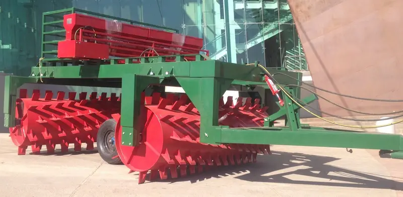 Roller Chopper Tandem Drum Renovator 8', 10' & 12' Pasture Aerator W/ 30", 36" & 42" Drum For Tractor Or Dozer 1