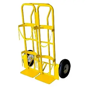 Roof Master Dual Propane Cylinder Hand Cart | Model Rm-772650 | 2 Tank Capacity | 4.00 X 6 In Pneumatic Tires | For Roofing, Welding & Industrial Transport 1