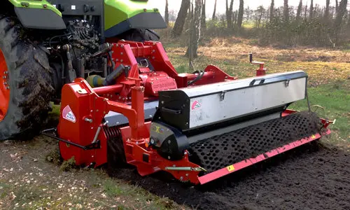 Rotadairon Rx Series Super Heavy Duty Stone Burrier | Model Rx 200 & Rx 250 | Working Width 80.5" & 98" | Mesh, Iron & Rubber Roller | Horsepower 80-150 Hp | For Tractors 1