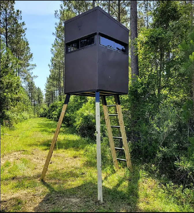 Sad Daddy 4X4 Gun/Crossbow Blind | With Elevation Kit & Steel Skid Frame | Hunting Box Blind 1