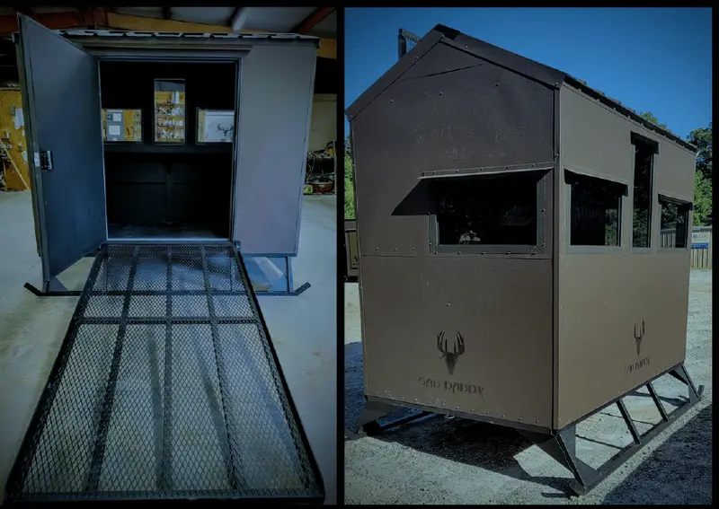 Sad Daddy 6X8 Handicap Acc Blind With Removable Ramp | Wheelchair Accessible Blind | Hunting Box Blind 1