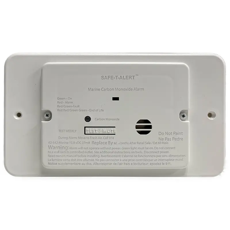 Safe-T-Alert 62 Series Rv Carbon Monoxide - White - Flush Mount - 12V W/Trim Ring [62-542-Tr-Wt] 1