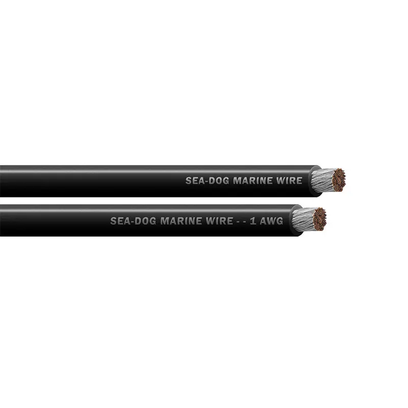 Sea-Dog 1 Awg Black Battery Cable - 100' [8001012] 1