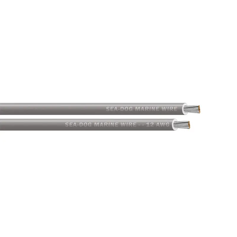 Sea-Dog 12 Awg Grey Primary Wire - 100' [8012112] 1