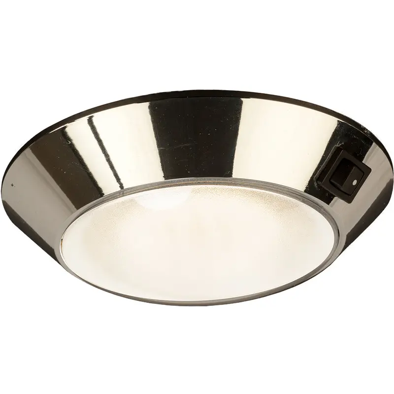Sea-Dog Chrome Plastic Led Dome Light 4" Day/Night - Clear/Red Bulb [401755-1] 1