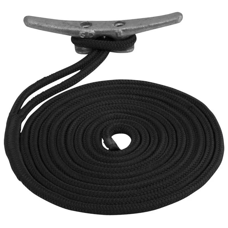 Sea-Dog Double Braided Nylon Dock Line - 3/4" X 30 - Black [302119030Bk-1] 1
