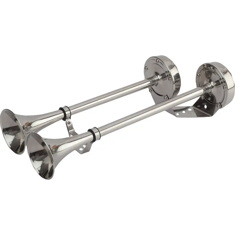 Sea-Dog Maxblast Stainless Steel Trumpet 12V Horn - Dual [431520-1] 1