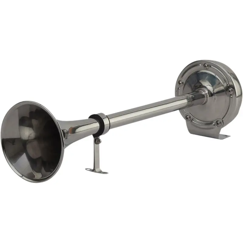 Sea-Dog Maxblast Stainless Steel Trumpet 12V Horn - Single [431510-1] 1