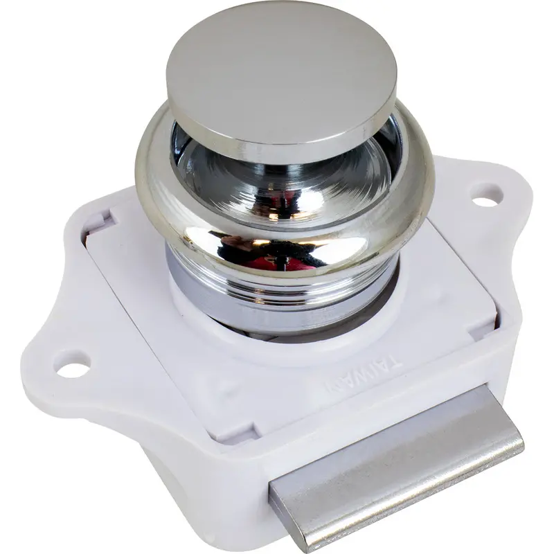 Sea-Dog Push Button Rim Latch - Chrome Plated Brass [224300-1] 1