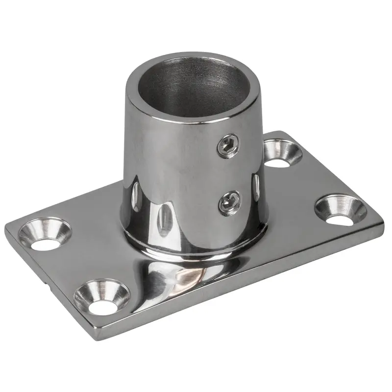 Sea-Dog Rail Base Fitting Rectangular Base 90 - 316 Stainless Steel - 1-11/16" X 3" - 7/8" O.D. [281900-1] 1