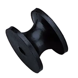 Sea-Dog Replacement Short Bow Roller - Natural Rubber/Brass Insert [328059-1] 1
