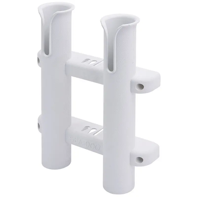 Sea-Dog Two Pole Side Mount Rod Storage Rack - White [325028-1] 1