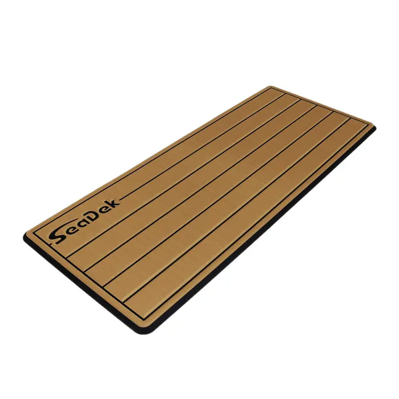 Seadek 16 X 39" 20Mm Dual Density Large Teak Helm Pad W/Seadek Logo - Brushed Texture - Mocha/Black (406.4Mm X 990.6Mm X 20Mm) [53601-80327] 1