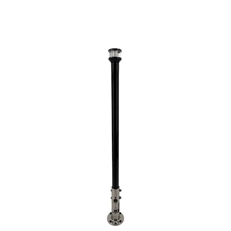 Seaview 12" Manually Folding Light Post W/316 Stainless Steel Base  Ltbled12c5 Navigation Light - Black [Svmhb112ledssb] 1