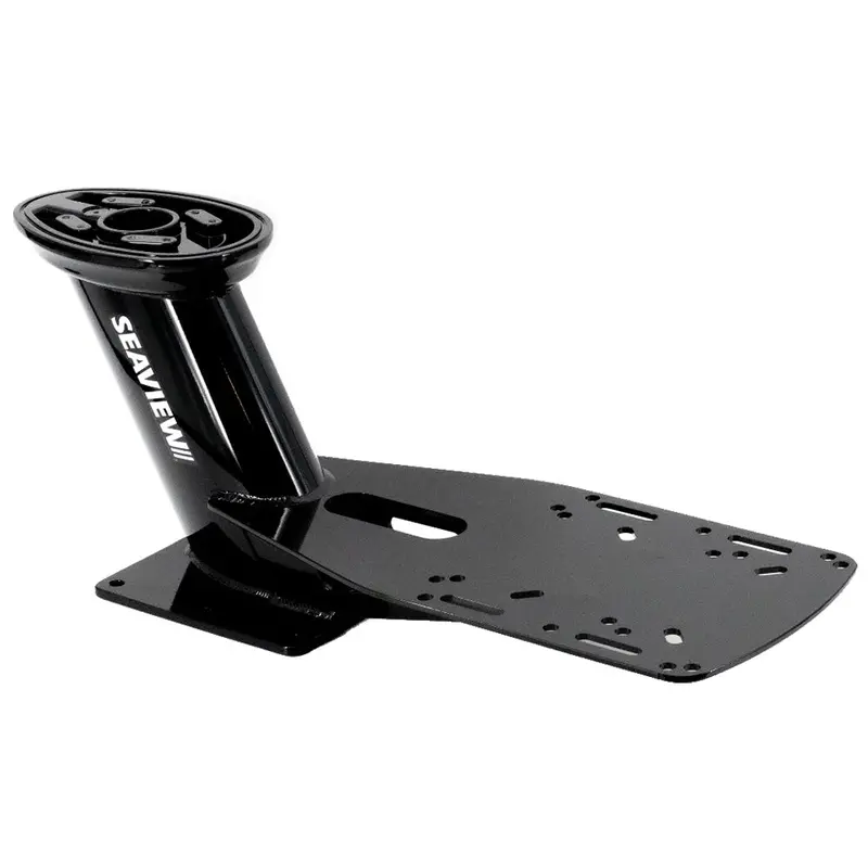 Seaview 13.25" Pre-Drilled Dual Mount F/Most Closed Dome Radars - Black - Top Plate Required [Pmadm1m2blk] 1