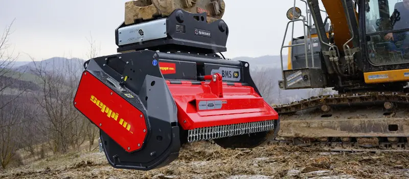 Seppi Forestry Mulcher With Knives & Carbides | Model Bms 125 | Working Width 49" | Machine Size 15 - 30 Tons | For Excavators 1