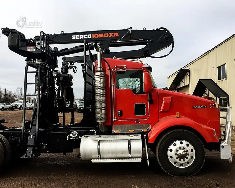Serco Trailer Log Loader | 2023 Model 1050Xr | Boom Reach 29' Ft | Hydraulic Flow Rate 30 Gpm | For Heavy-Duty Material Handling 1