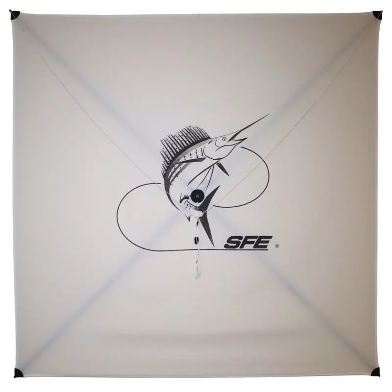 Sfe Kites | Xl Ultra Light Kite | Model #1668 | Wingspan 41"X41" Inches | Wind Speed 2–15 Mph | For Offshore Anglers & Kite Fishing 1